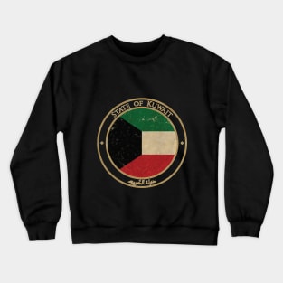 Vintage State of Kuwait Asia Asian Flag Crewneck Sweatshirt